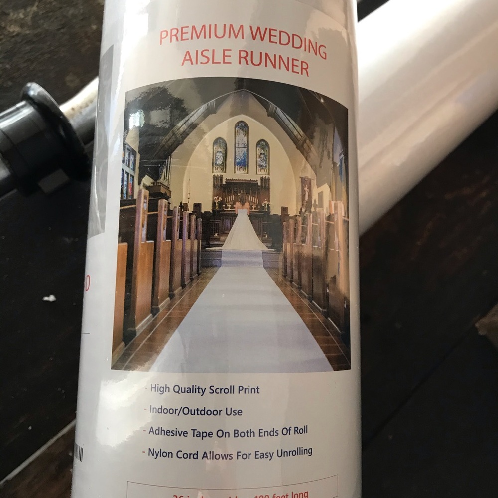 Wedding Aisle Runner. 100ft by 3ft